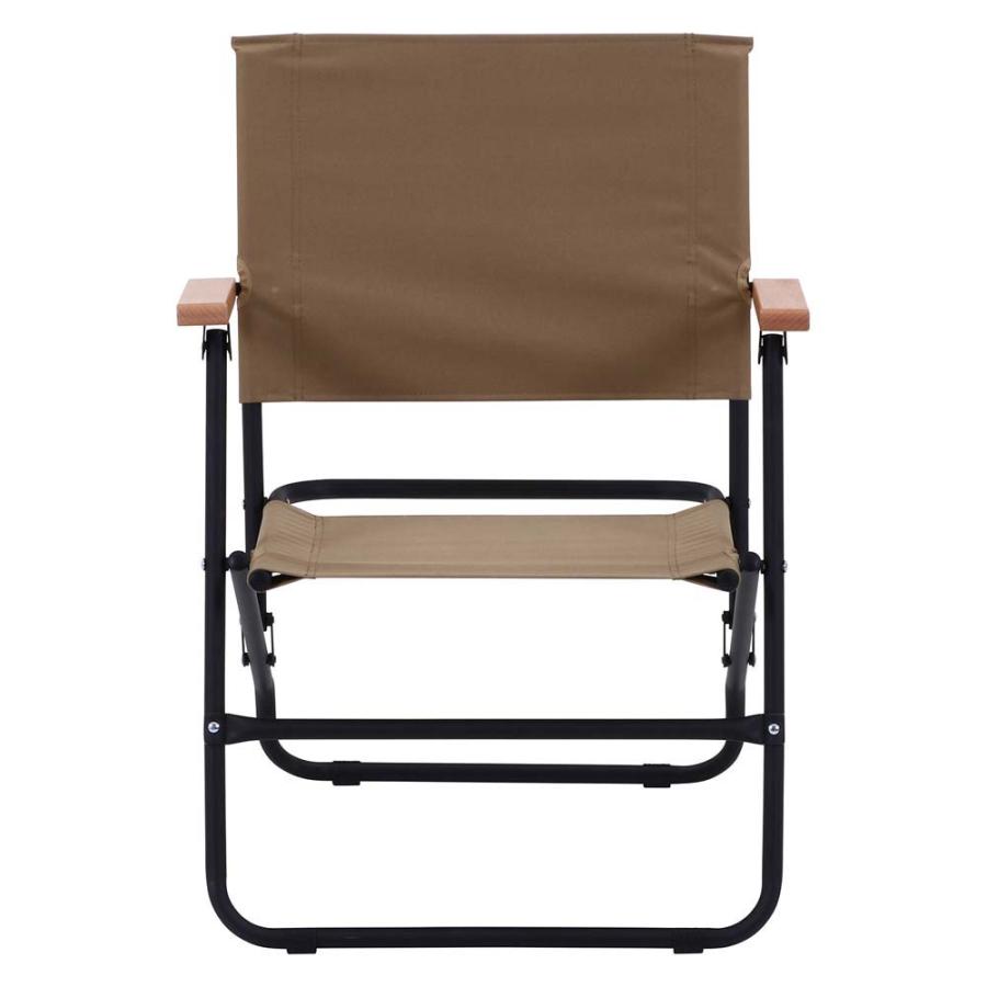 不二貿易 木製アームレスト 折りたたみチェア ローバーチェア ロータイプ コヨーテ 85916 | 不二貿易 | 01