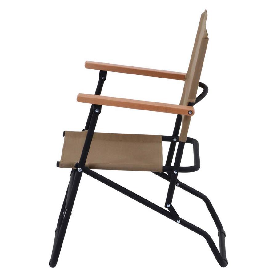 不二貿易 木製アームレスト 折りたたみチェア ローバーチェア ロータイプ コヨーテ 85916 | 不二貿易 | 02