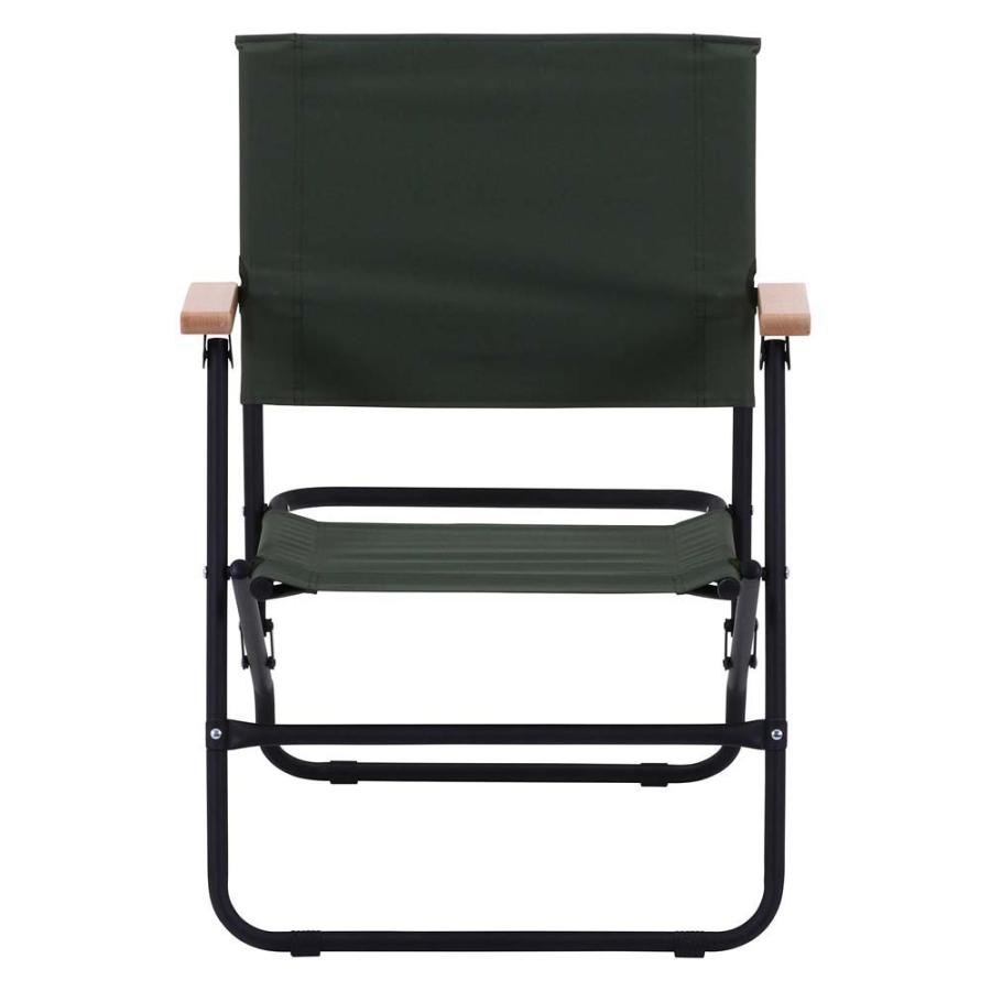 不二貿易 木製アームレスト 折りたたみチェア ローバーチェア ロータイプ オリーブ 85918 | 不二貿易 | 01