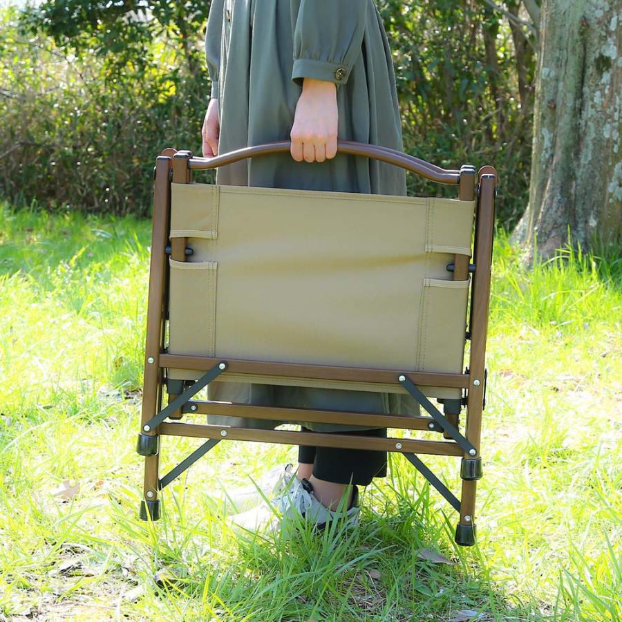 不二貿易 フォールディングチェア シュミット 折りたたみアウトドアチェア コヨーテ 37980 | 不二貿易 | 05
