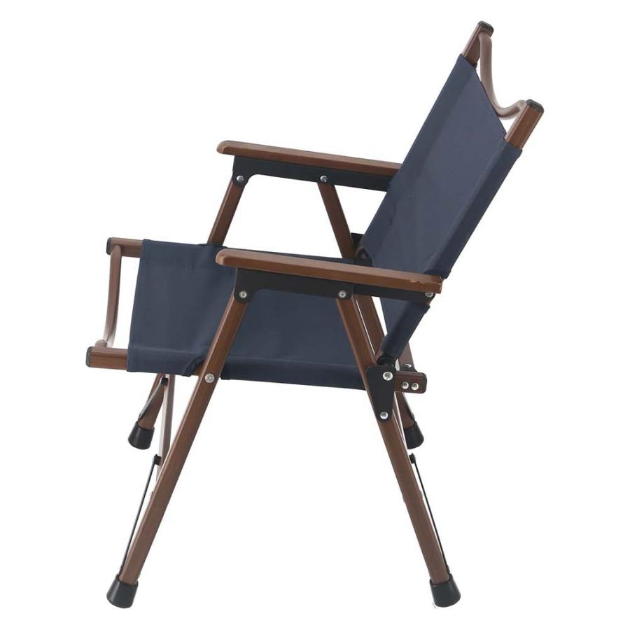 不二貿易 フォールディングチェア シュミット 折りたたみアウトドアチェア ネイビー 37981 | 不二貿易 | 02
