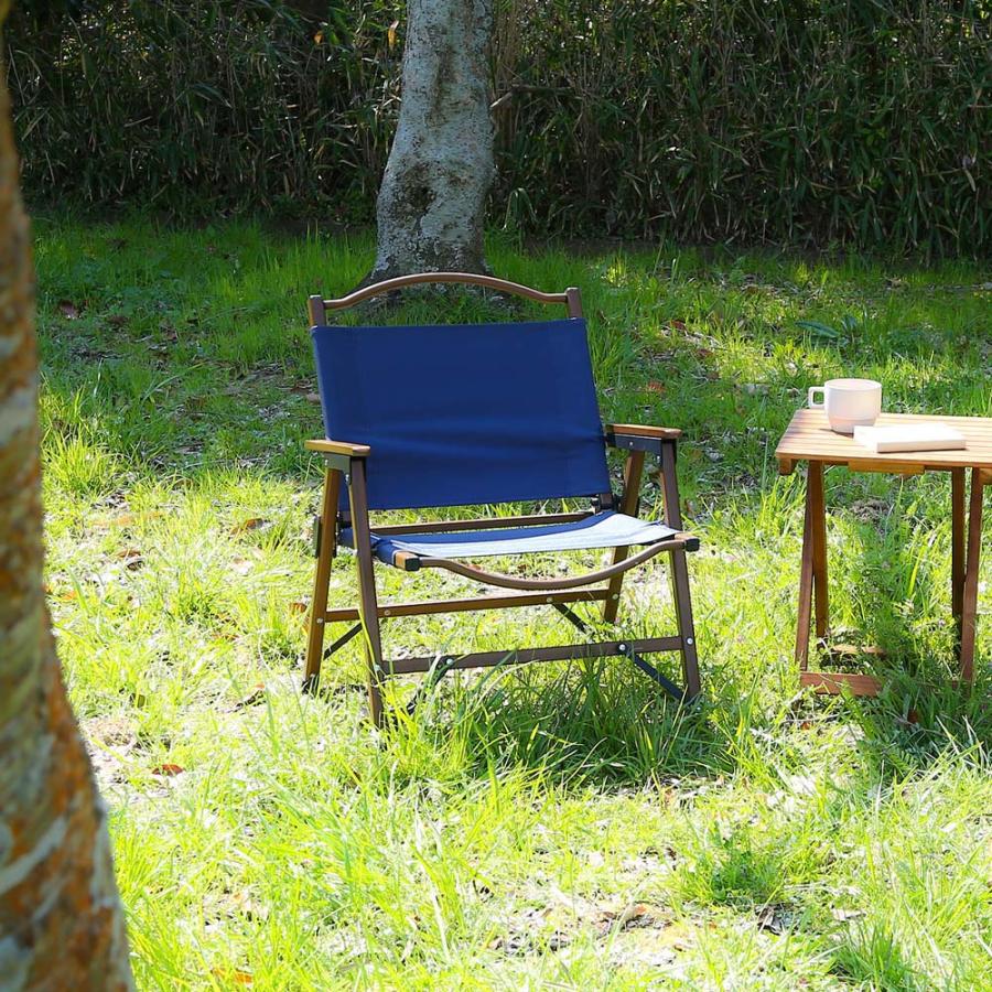 不二貿易 フォールディングチェア シュミット 折りたたみアウトドアチェア ネイビー 37981 | 不二貿易 | 06