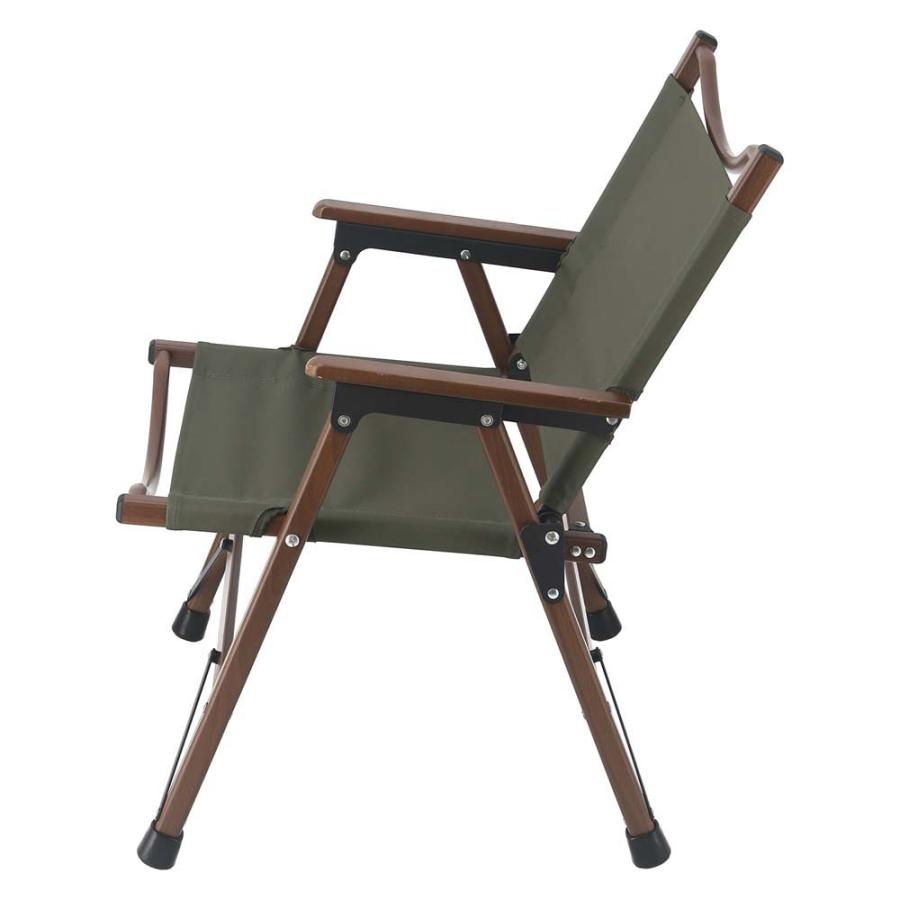 不二貿易 フォールディングチェア シュミット 折りたたみアウトドアチェア オリーブ 37982 | 不二貿易 | 02