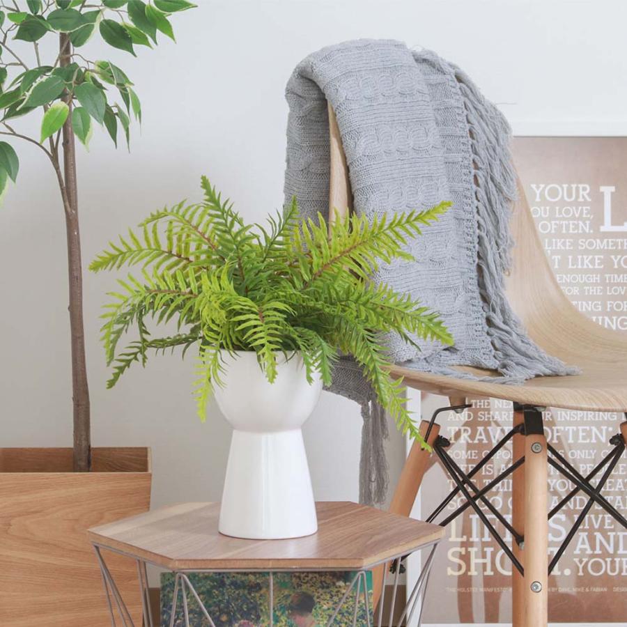 不二貿易 フェイクグリーン シダ セラミックポット グリーン 41131 | 不二貿易 | 06