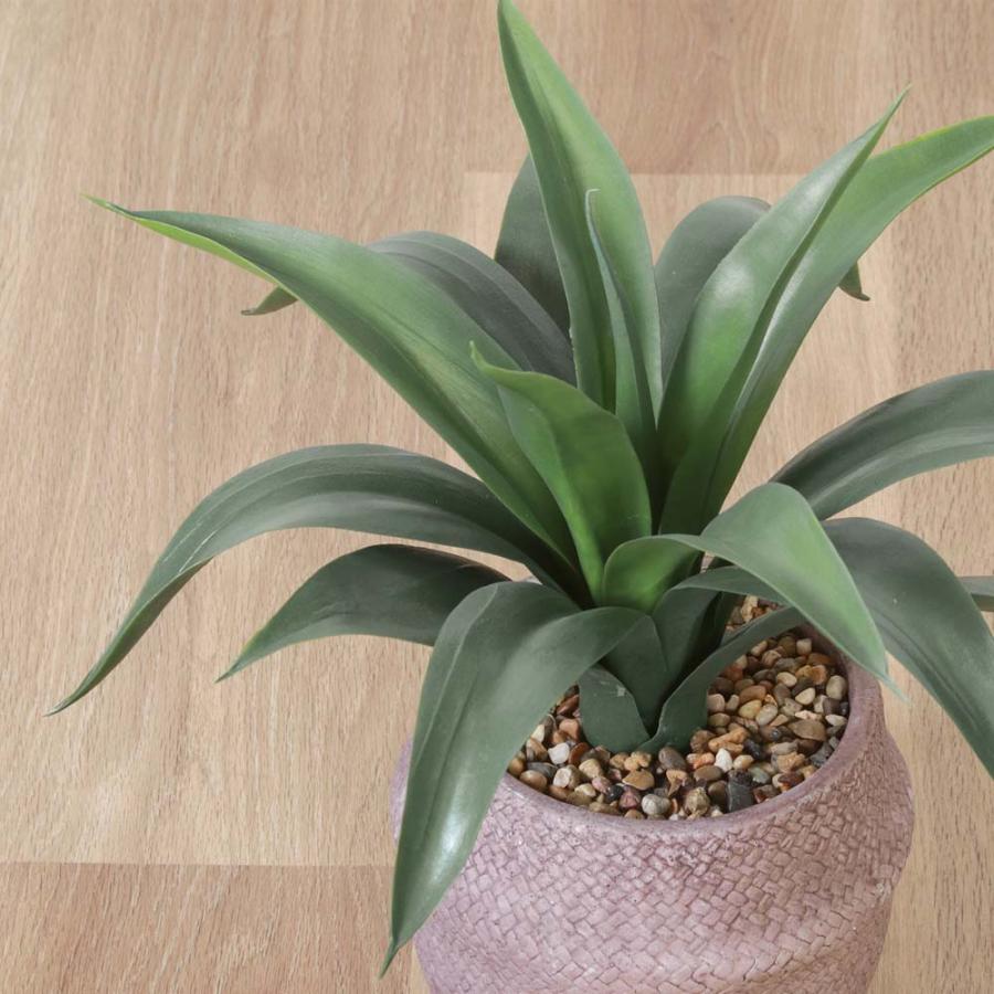 不二貿易 フェイクグリーン アガベ セメントポット グリーン 41135 | 不二貿易 | 01