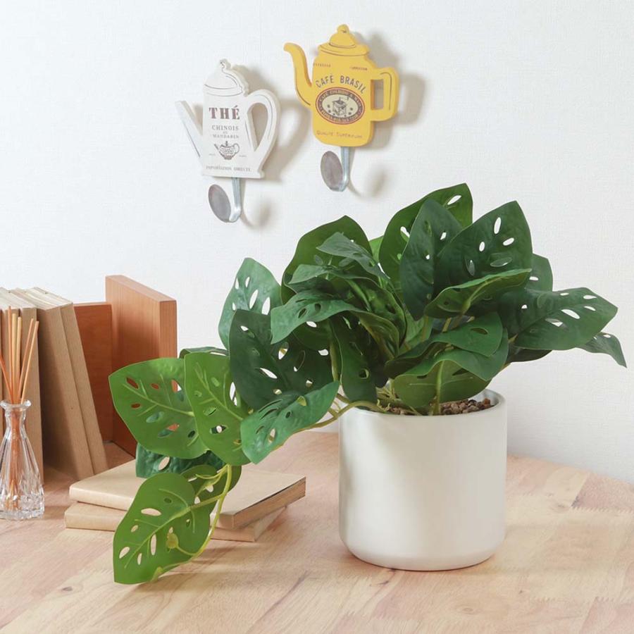 不二貿易 フェイクグリーン モンステラ セラミックポット グリーン 41139 | 不二貿易 | 04