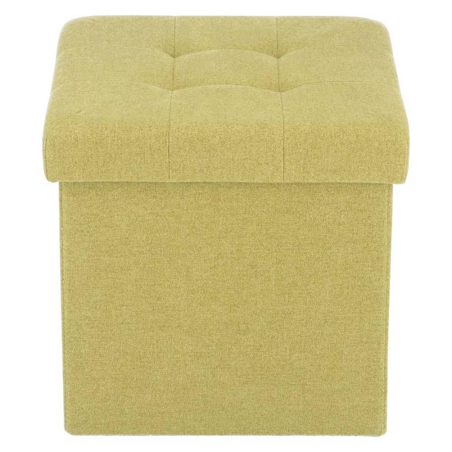 不二貿易 収納スツール 30cm ウール調 リーフグリーン 28093 | 不二貿易 | 01