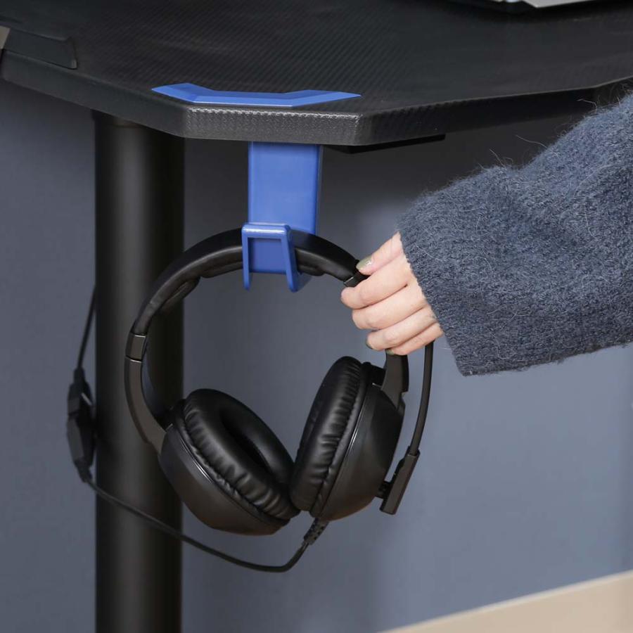 不二貿易 ゲーミングデスク XeNO(ゼノ) PRO-01 ブルー 38137 | 不二貿易 | 03