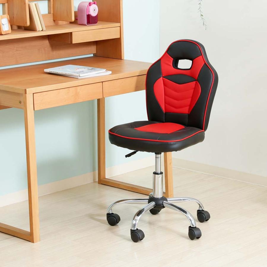 不二貿易 レーシングチェア キッズ用 レッド 60700 | 不二貿易 | 06