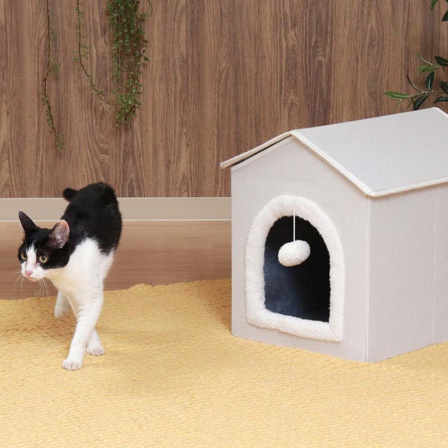 不二貿易 ペットハウス 三角屋根 Sサイズ ホワイト 53714 | 不二貿易 | 06