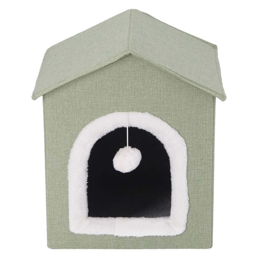不二貿易 ペットハウス 三角屋根 Sサイズ グリーン 53715 | 不二貿易 | 01