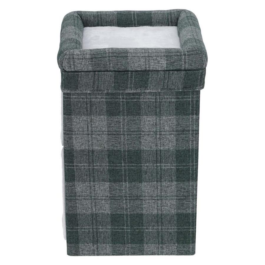 不二貿易 ペットハウス 2ルーム ルーフベッド付 グレーチェック 53720 | 不二貿易 | 02