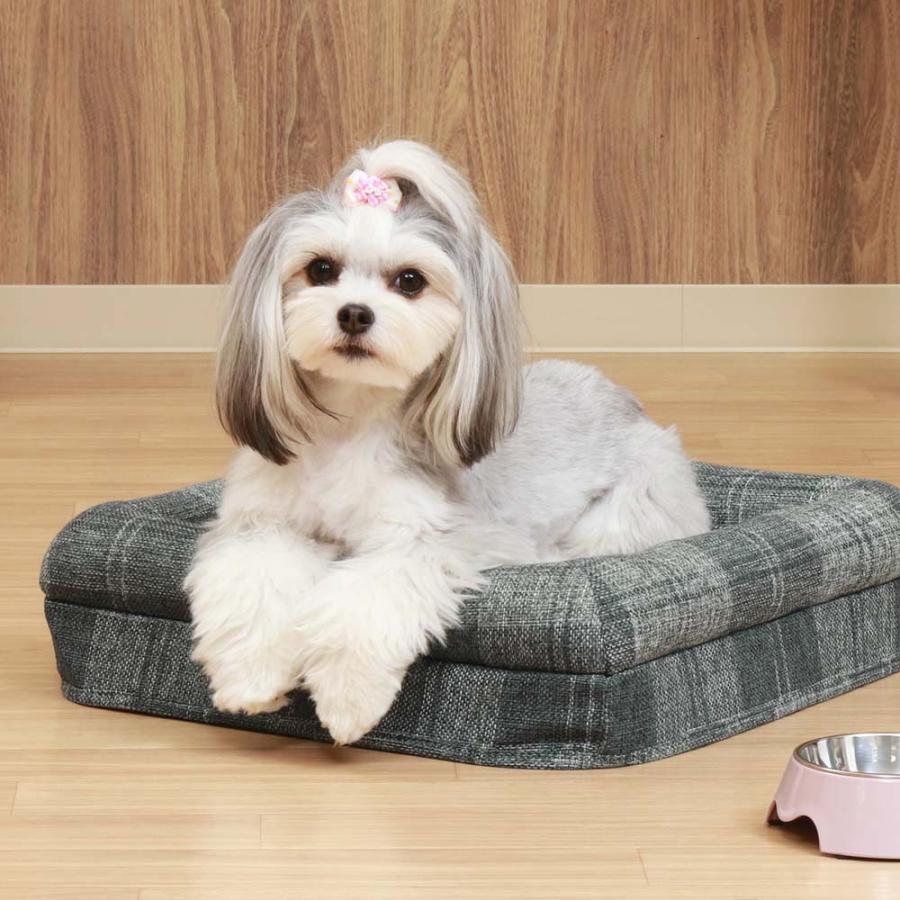 不二貿易 ペットハウス 2ルーム ルーフベッド付 グレーチェック 53720 | 不二貿易 | 05