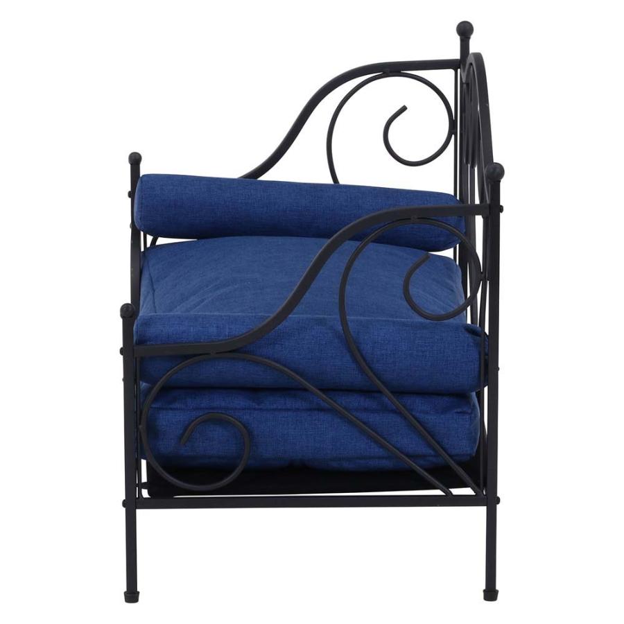 不二貿易 ペットデイベッド ブラック / ブルー 45228 | 不二貿易 | 02