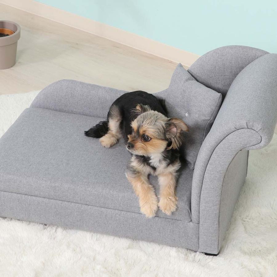 不二貿易 ペットカウチソファ(クッション付き) グレー 45231 | 不二貿易 | 05