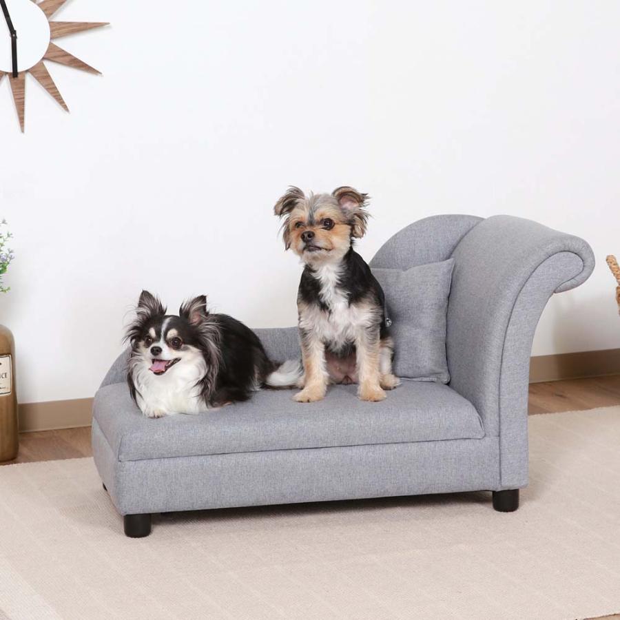 不二貿易 ペットカウチソファ(クッション付き) グレー 45231 | 不二貿易 | 06