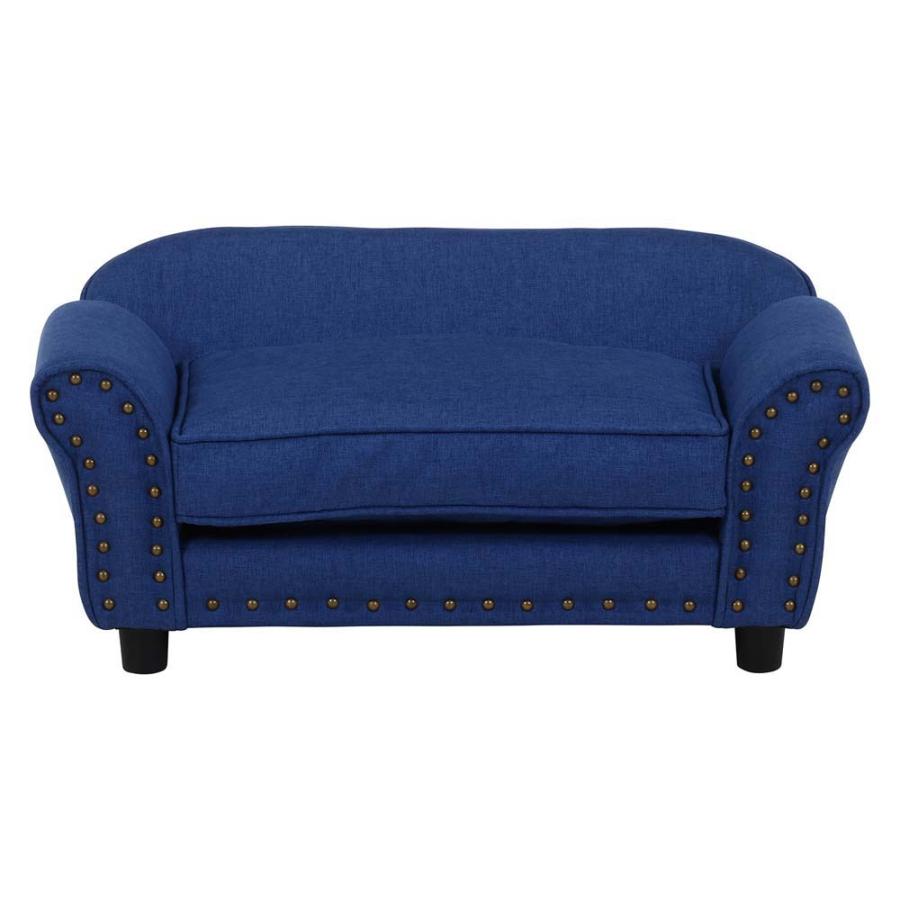 不二貿易 ペットカウチソファ(チェスターフィールド風) ブルー 45232 | 不二貿易 | 01