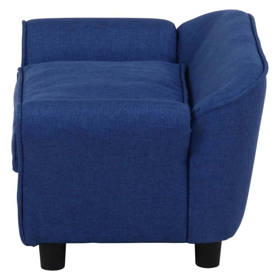 不二貿易 ペットカウチソファ(チェスターフィールド風) ブルー 45232 | 不二貿易 | 02