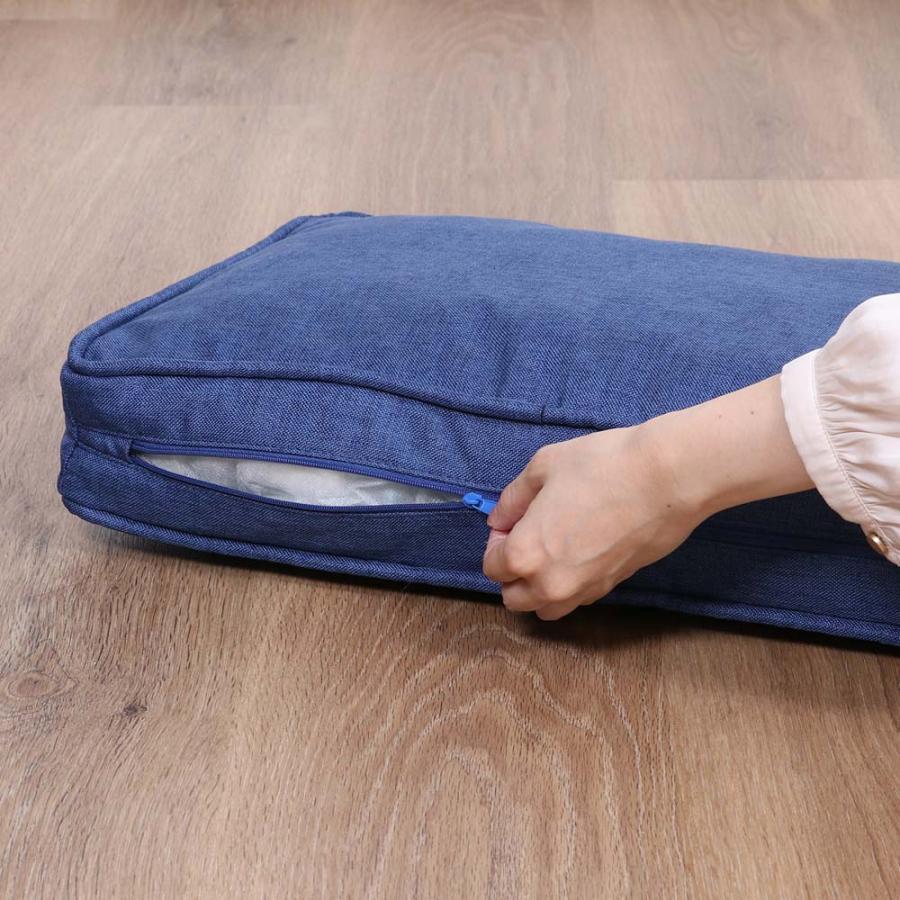 不二貿易 ペットカウチソファ(チェスターフィールド風) ブルー 45232 | 不二貿易 | 04