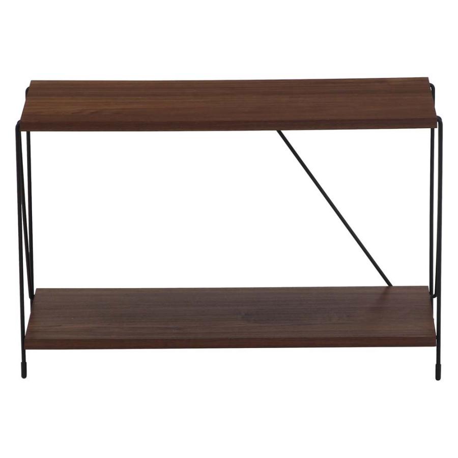 不二貿易 EZBO ワイヤーラック 2段 60幅 ミドルブラウン 77539 | 不二貿易 | 01