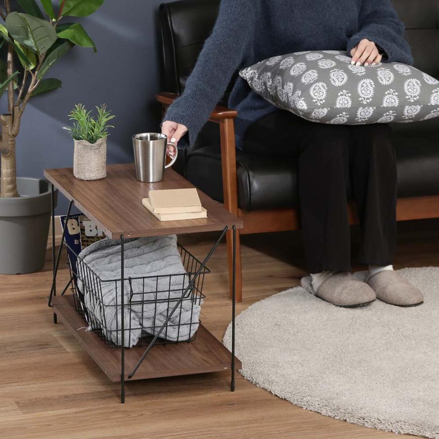 不二貿易 EZBO ワイヤーラック 2段 60幅 ミドルブラウン 77539 | 不二貿易 | 05