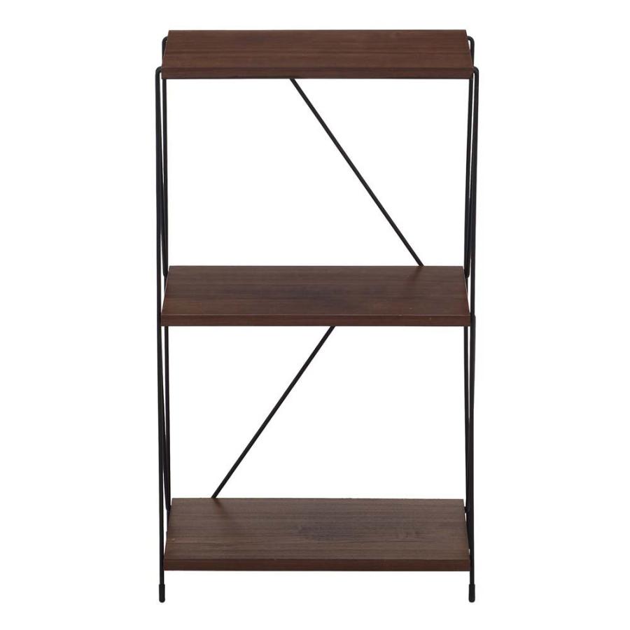 不二貿易 EZBO ワイヤーラック 3段 40幅 ミドルブラウン 77540 | 不二貿易 | 01