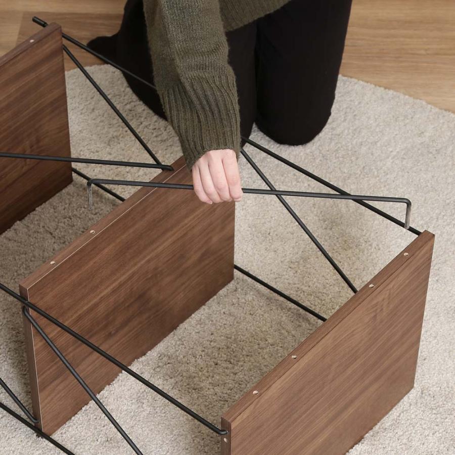 不二貿易 EZBO ワイヤーラック 3段 40幅 ミドルブラウン 77540 | 不二貿易 | 03