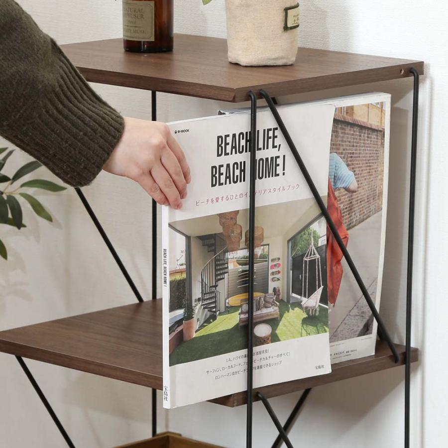 不二貿易 EZBO ワイヤーラック 3段 40幅 ミドルブラウン 77540 | 不二貿易 | 04