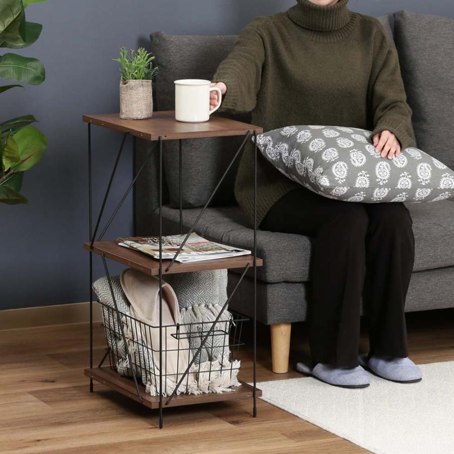 不二貿易 EZBO ワイヤーラック 3段 40幅 ミドルブラウン 77540 | 不二貿易 | 05