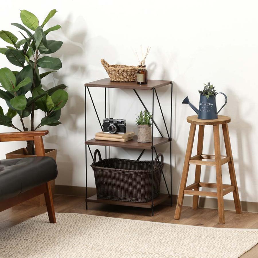 不二貿易 EZBO ワイヤーラック 3段 40幅 ミドルブラウン 77540 | 不二貿易 | 06