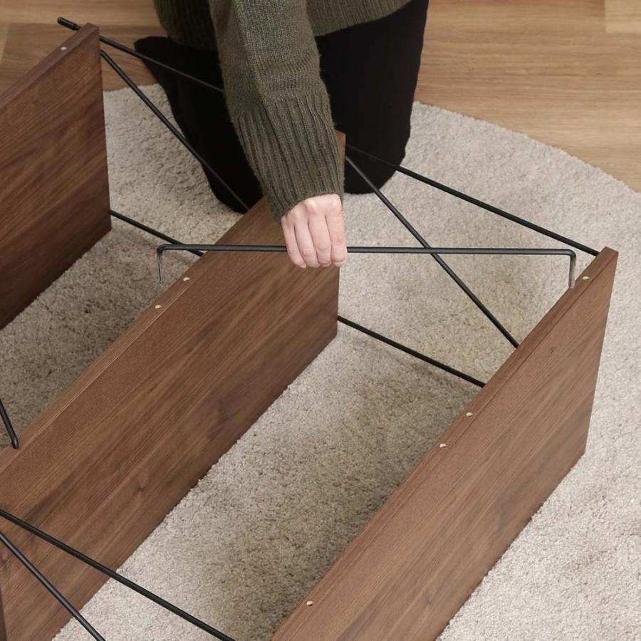 不二貿易 EZBO ワイヤーラック 3段 60幅 ミドルブラウン 77541 | 不二貿易 | 03