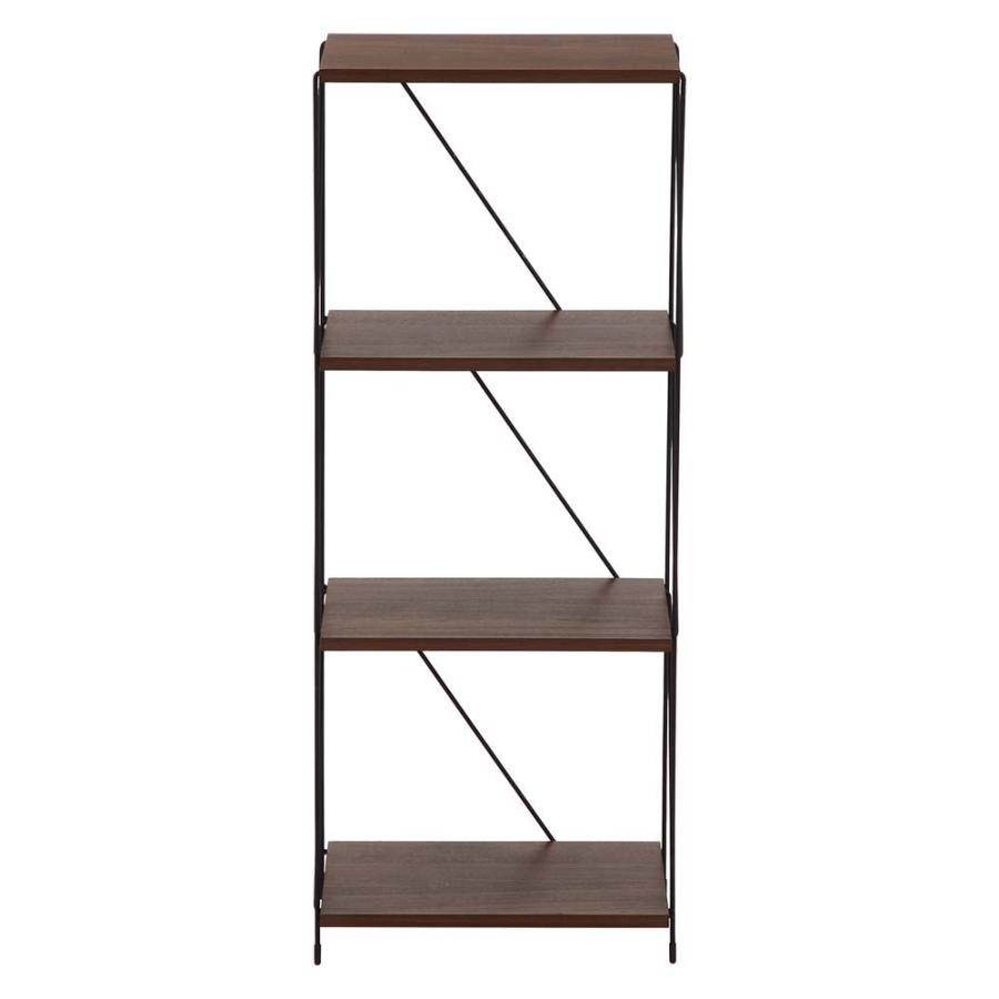 不二貿易 EZBO ワイヤーラック 4段 40幅 ミドルブラウン 77542 | 不二貿易 | 01