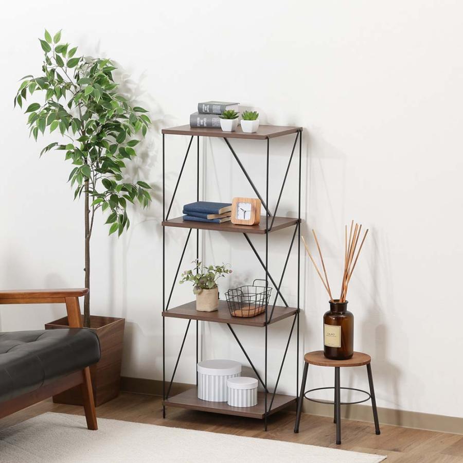 不二貿易 EZBO ワイヤーラック 4段 40幅 ミドルブラウン 77542 | 不二貿易 | 06