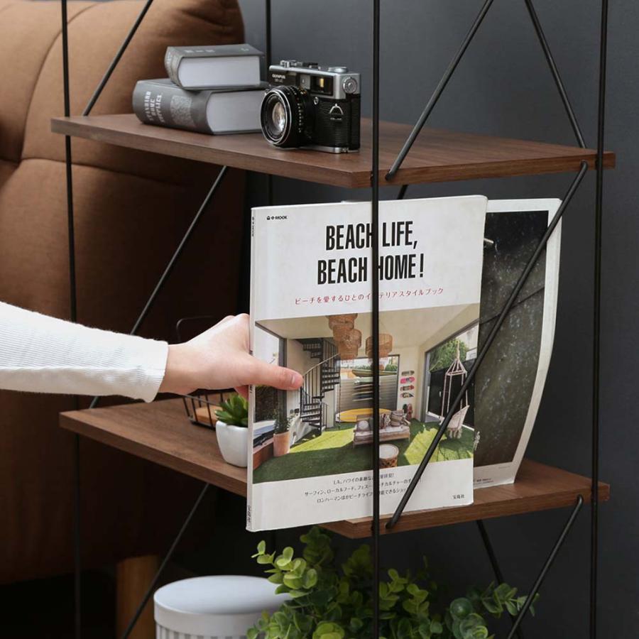 不二貿易 EZBO ワイヤーラック 4段 60幅 ミドルブラウン 77543 | 不二貿易 | 04