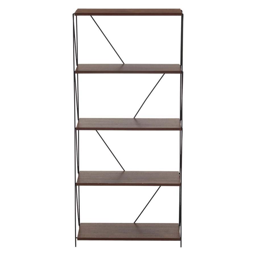 不二貿易 EZBO ワイヤーラック 5段 60幅 ミドルブラウン 77545 | 不二貿易 | 01