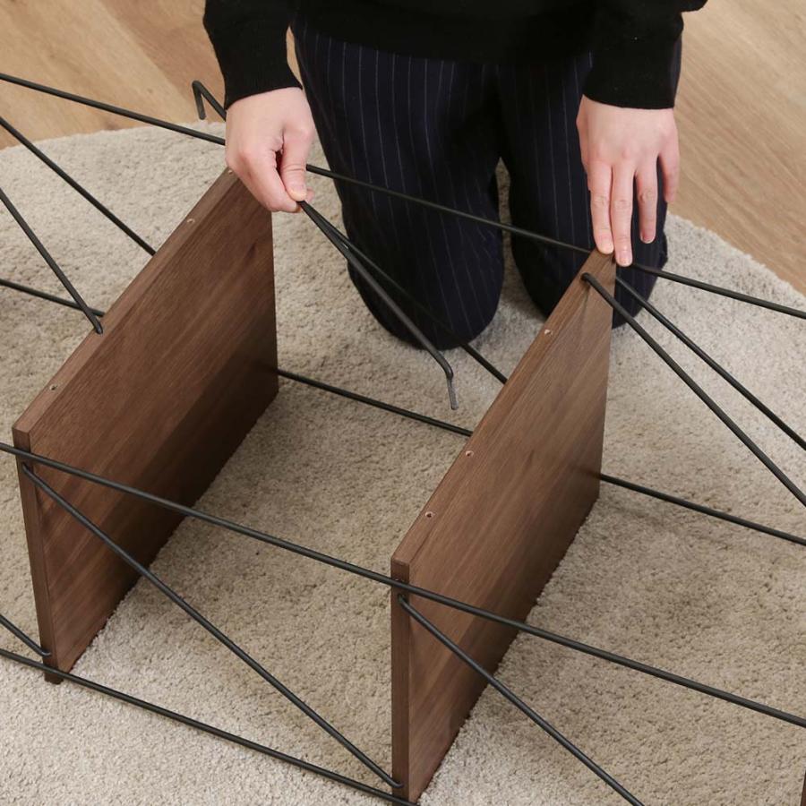 不二貿易 EZBO ワイヤーラック 6段 40幅 ミドルブラウン 77546 | 不二貿易 | 03