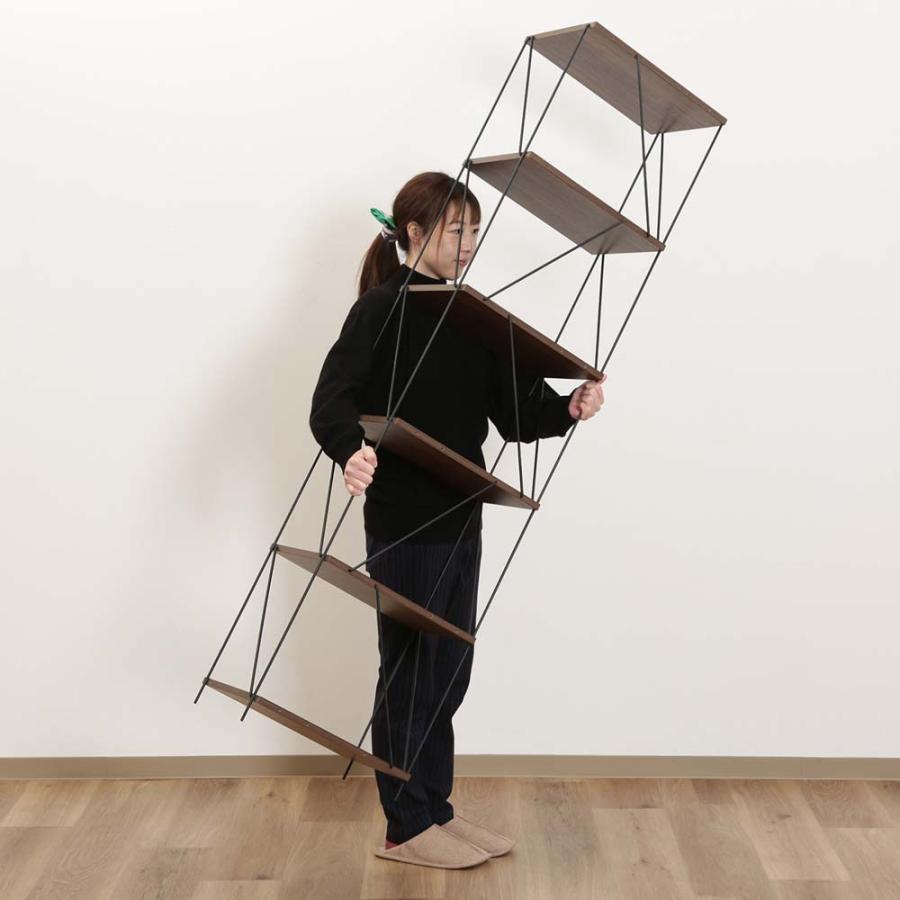 不二貿易 EZBO ワイヤーラック 6段 40幅 ミドルブラウン 77546 | 不二貿易 | 05