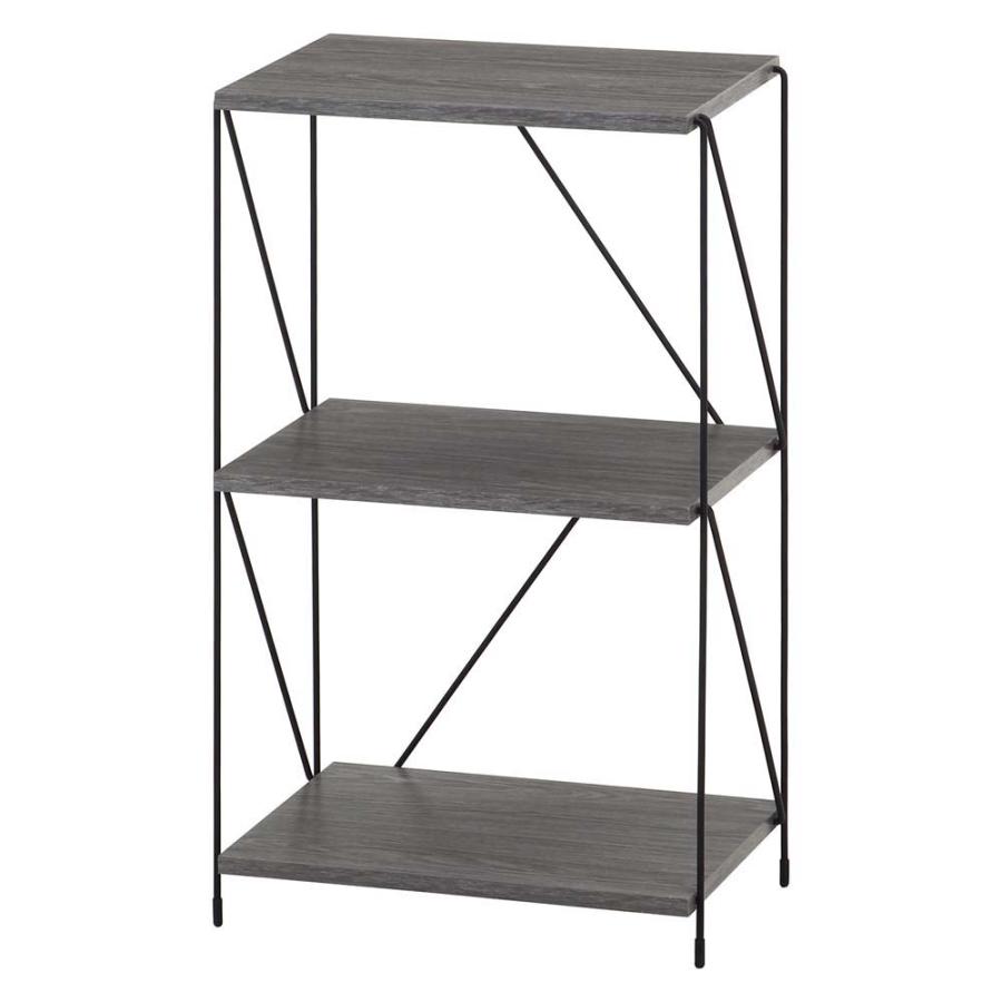 不二貿易 EZBO ワイヤーラック 3段 40幅 グレー 77550 | 不二貿易