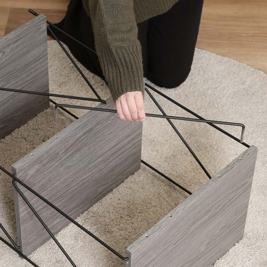 不二貿易 EZBO ワイヤーラック 3段 40幅 グレー 77550 | 不二貿易 | 03