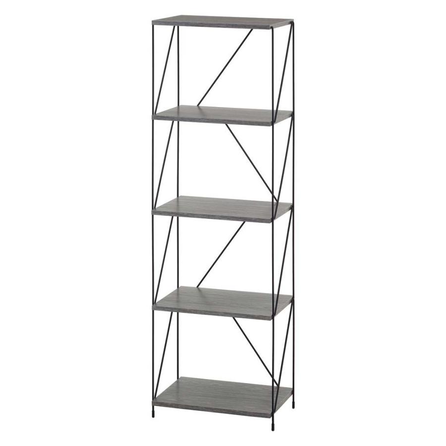 不二貿易 EZBO ワイヤーラック 5段 40幅 グレー 77554 | 不二貿易