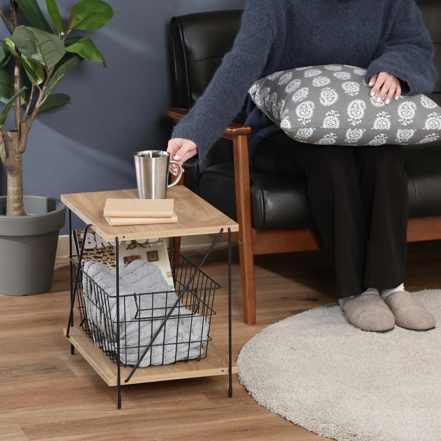 不二貿易 EZBO ワイヤーラック 2段 40幅 オークナチュラル 77558 | 不二貿易 | 05