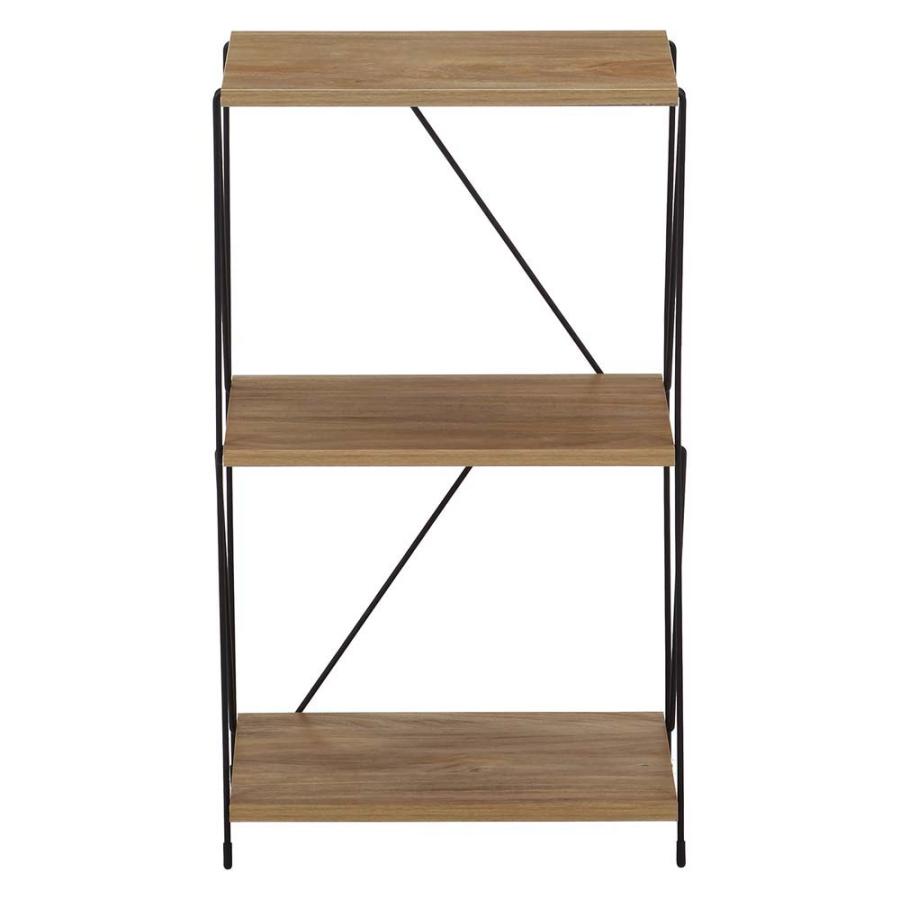 不二貿易 EZBO ワイヤーラック 3段 40幅 オークナチュラル 77560 | 不二貿易 | 01