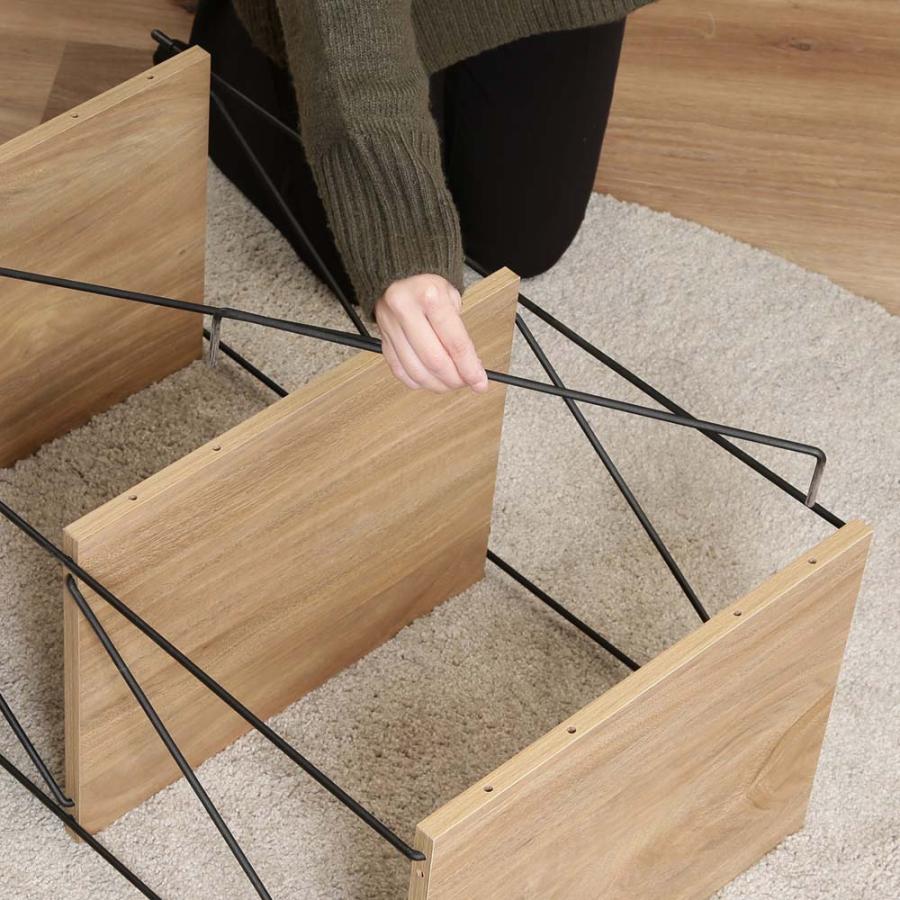 不二貿易 EZBO ワイヤーラック 3段 40幅 オークナチュラル 77560 | 不二貿易 | 03