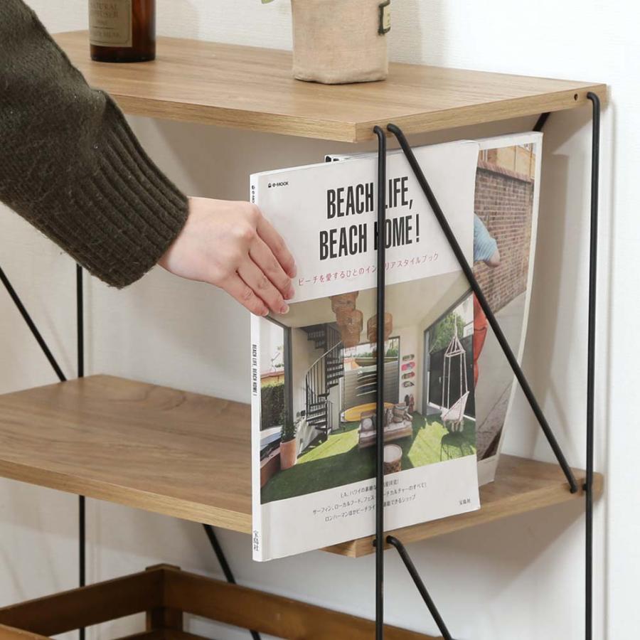 不二貿易 EZBO ワイヤーラック 3段 60幅 オークナチュラル 77561 | 不二貿易 | 04