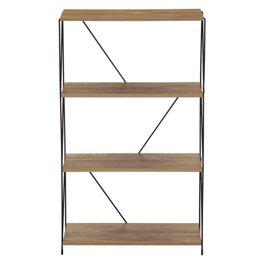 不二貿易 EZBO ワイヤーラック 4段 60幅 オークナチュラル 77563 | 不二貿易 | 01