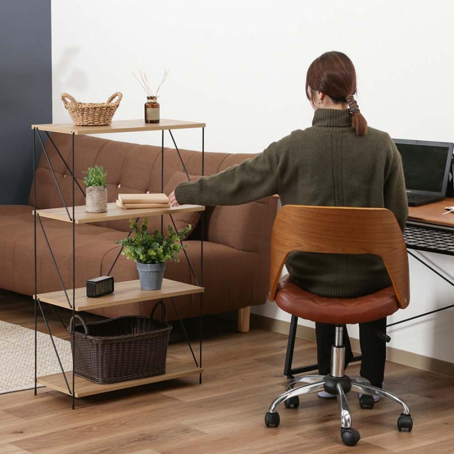 不二貿易 EZBO ワイヤーラック 4段 60幅 オークナチュラル 77563 | 不二貿易 | 05