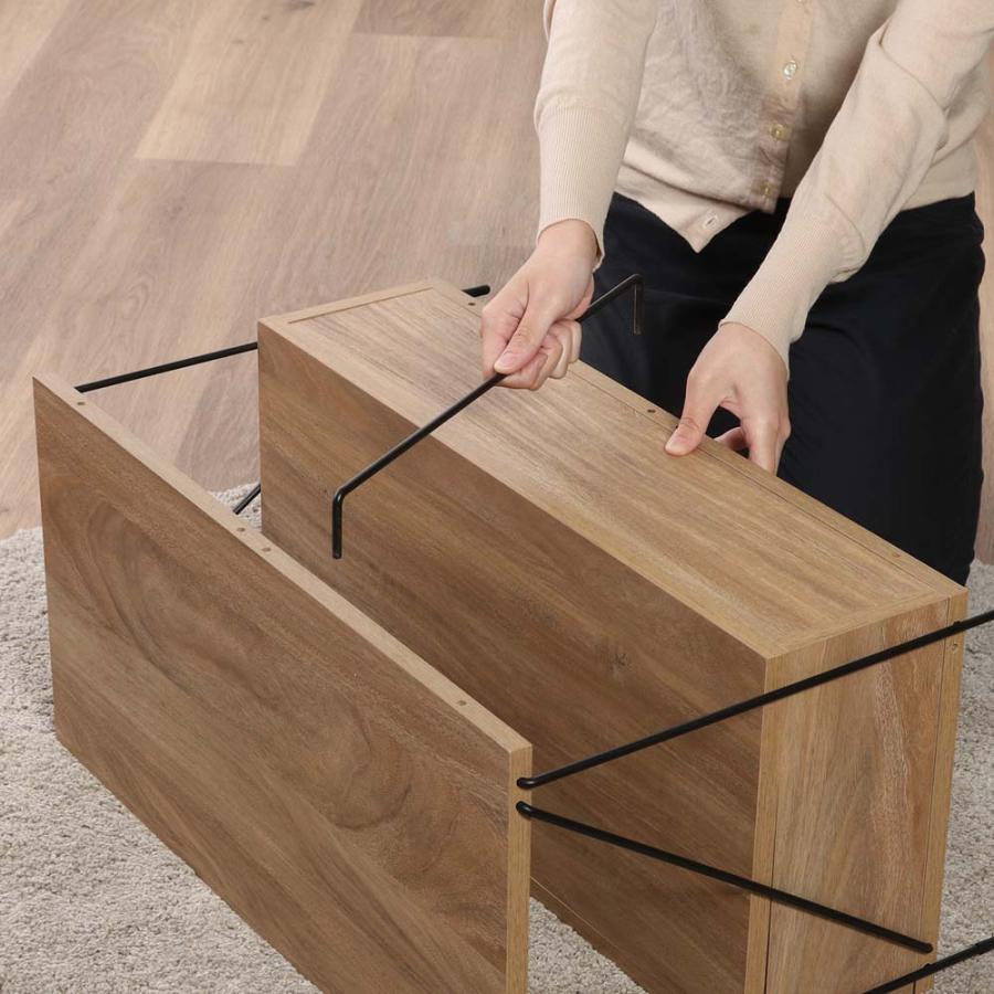 不二貿易 EZBO ワイヤー TVラック オークナチュラル 77570 | 不二貿易 | 03