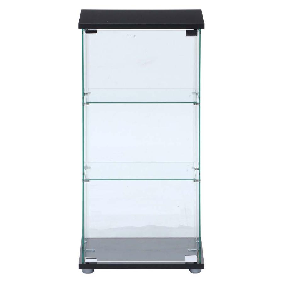不二貿易 ガラスコレクションケースクリア 3段 TMG-G132 ブラック 98881 | 不二貿易 | 02