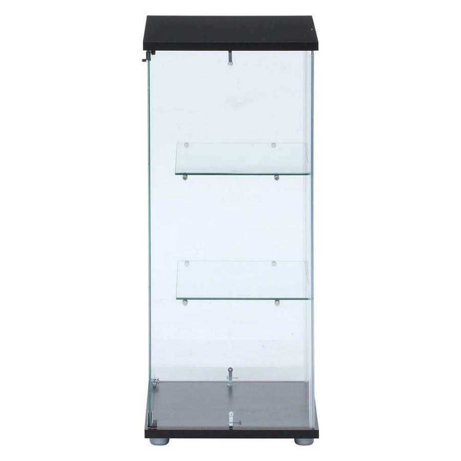 不二貿易 ガラスコレクションケースクリア 3段 TMG-G132 ブラック 98881 | 不二貿易 | 03