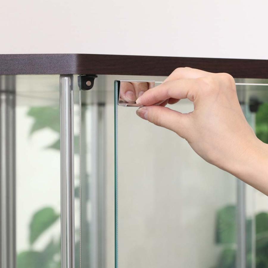 不二貿易 ガラスコレクションケース コーナータイプ(背面ミラー付き) 98846 | 不二貿易 | 04